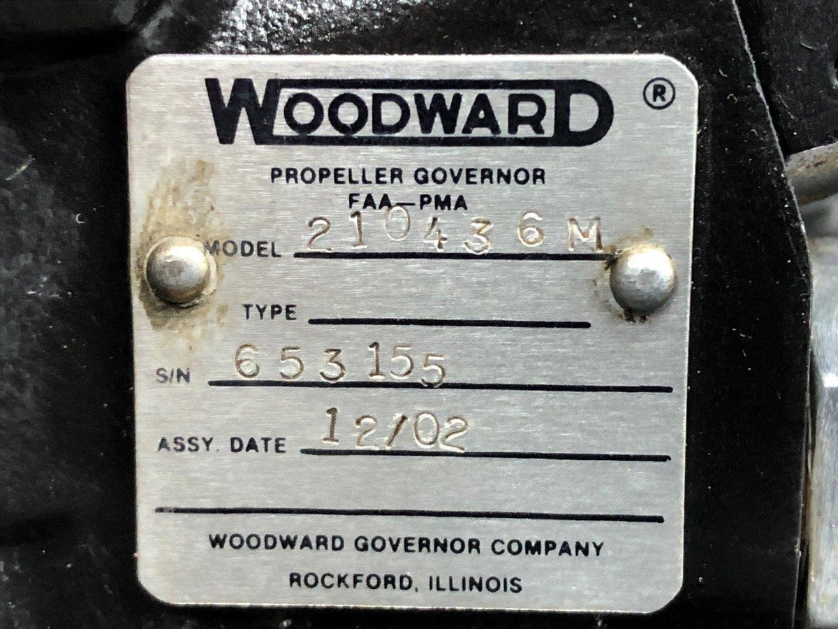 Woodward 210436M Continental GO-300 Woodward Propeller Governor Assembly