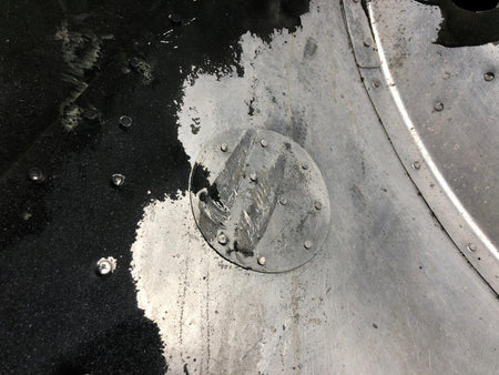 Cessna Aircraft Parts 1452201-25 Cessna 336 AFT Lower Engine Cowling Assembly (Patched)