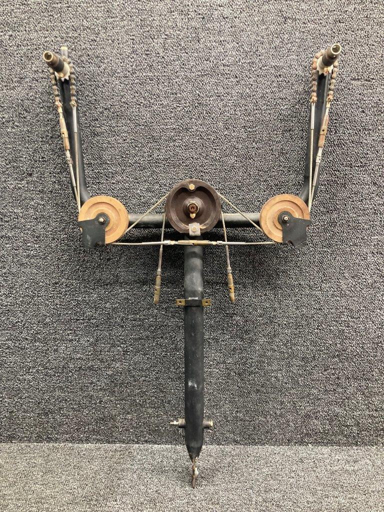 0560006-6 Cessna 172L Control Yoke Assembly W/ Pulleys & Cable