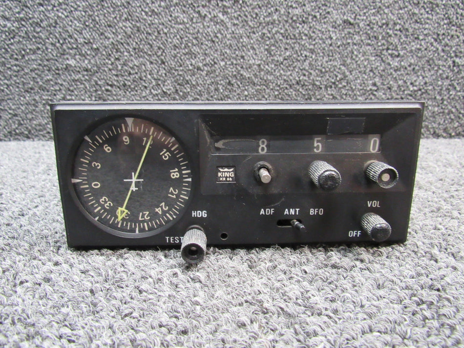 066-1038-00 King Radio KR-86 ADF Receiver Radio with Tray (14V, Missing Knob)