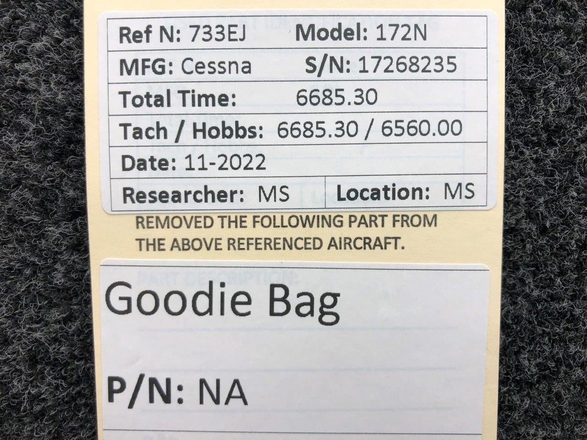 Cessna Aircraft Parts Cessna 172N Goodie Bag