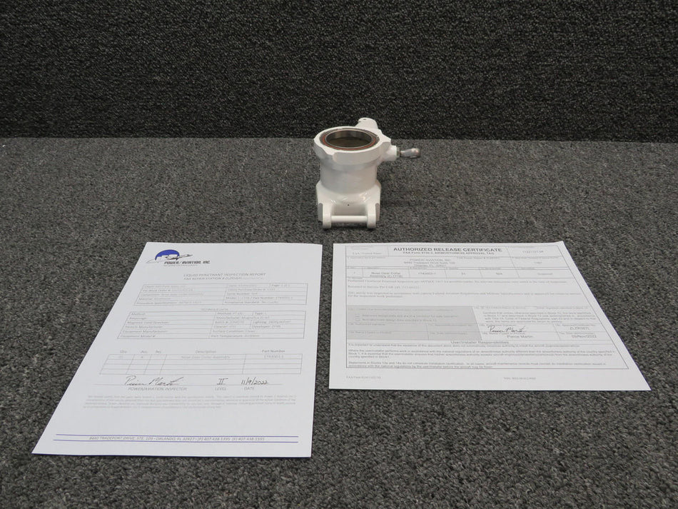 Cessna Aircraft Parts 1743003-1 Cessna 177B Upper Nose Gear Steering Collar Assy W/ 8130-3 & PAI-PT-1