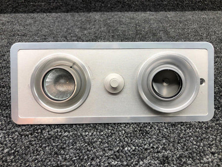 Beechcraft Parts 58-530104- 1 / 2565 / 2515 Beech 95-B55 Overhead Panel W/ Light, Vent & Switch