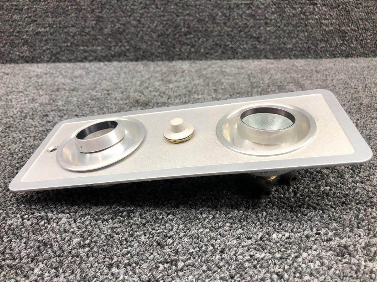Beechcraft Parts 58-530104- 1 / 2565 / 2515 Beech 95-B55 Overhead Panel W/ Light, Vent & Switch