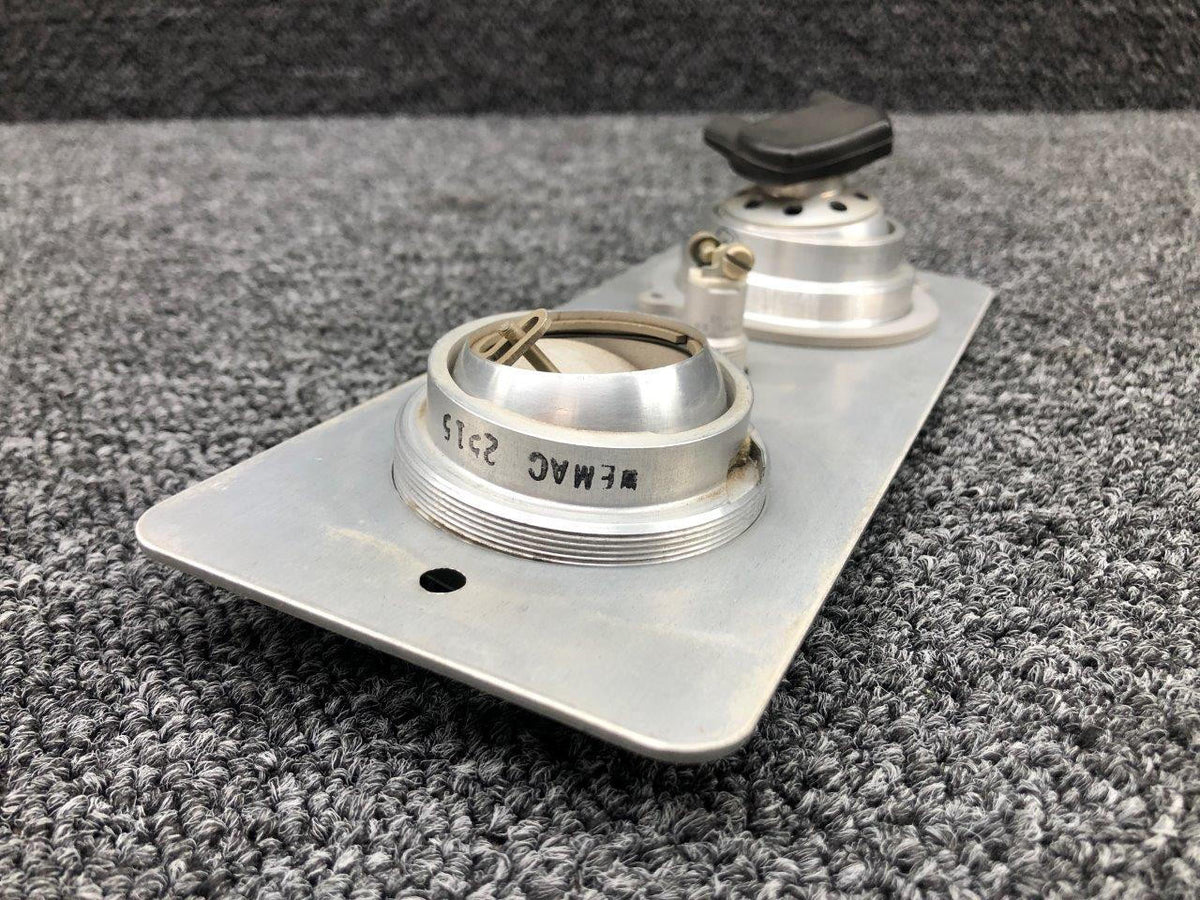 Beechcraft Parts 58-530104- 1 / 2565 / 2515 Beech 95-B55 Overhead Panel W/ Light, Vent & Switch