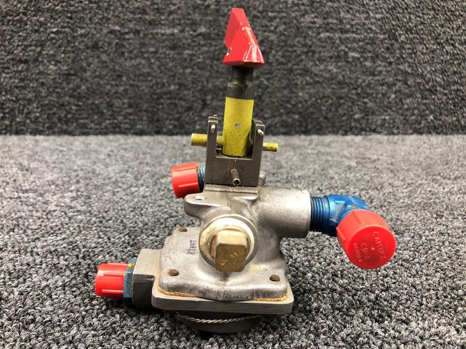 AVI 002-384001-7 (ALT: 002-384001-49) AVI Fuel Selector Valve Assembly LH W/ Handle