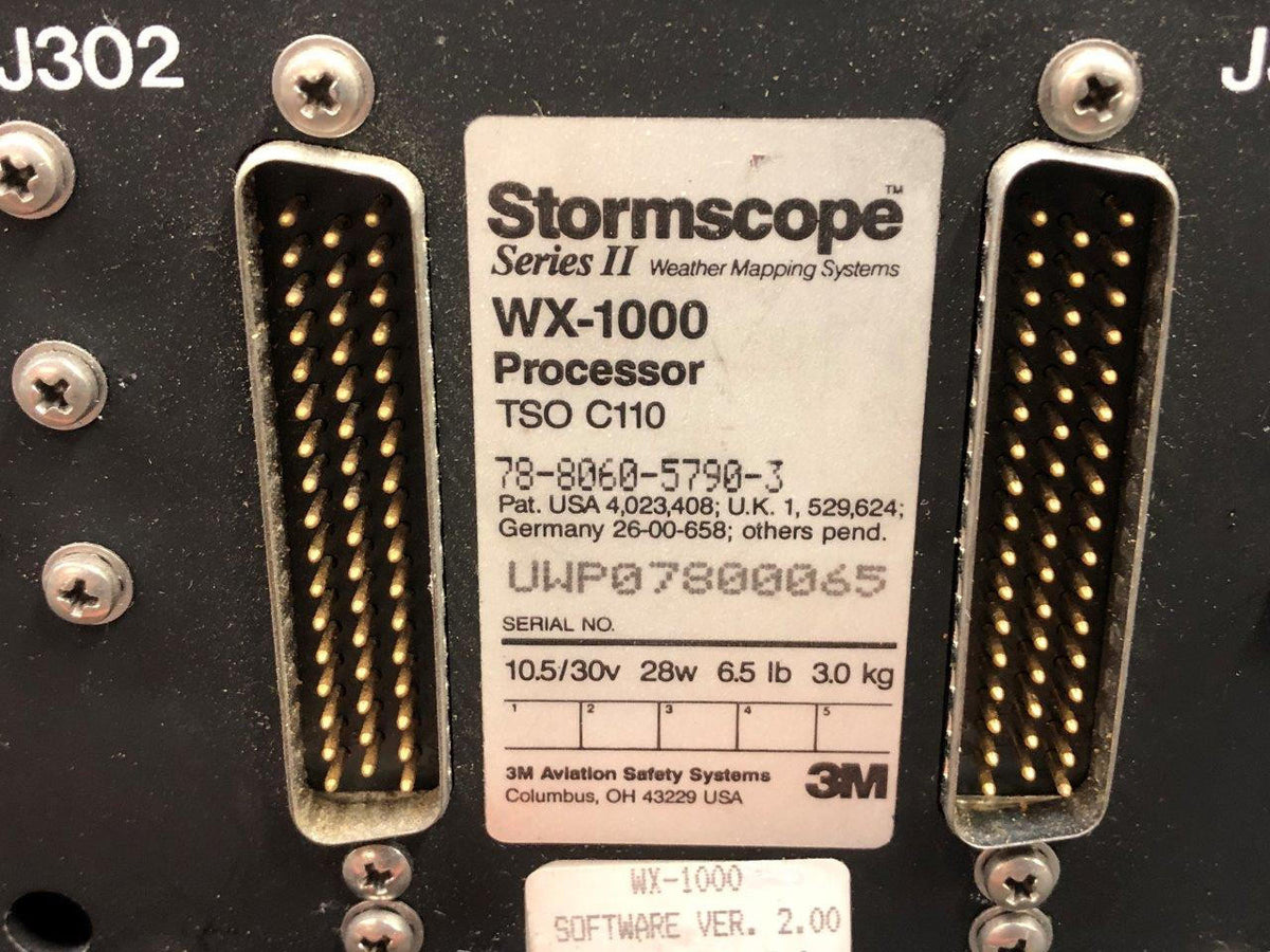 3M 78-8060-5790-3 3M Aviation Safety System Stormscope WX-1000 Processor (10.5-30V)