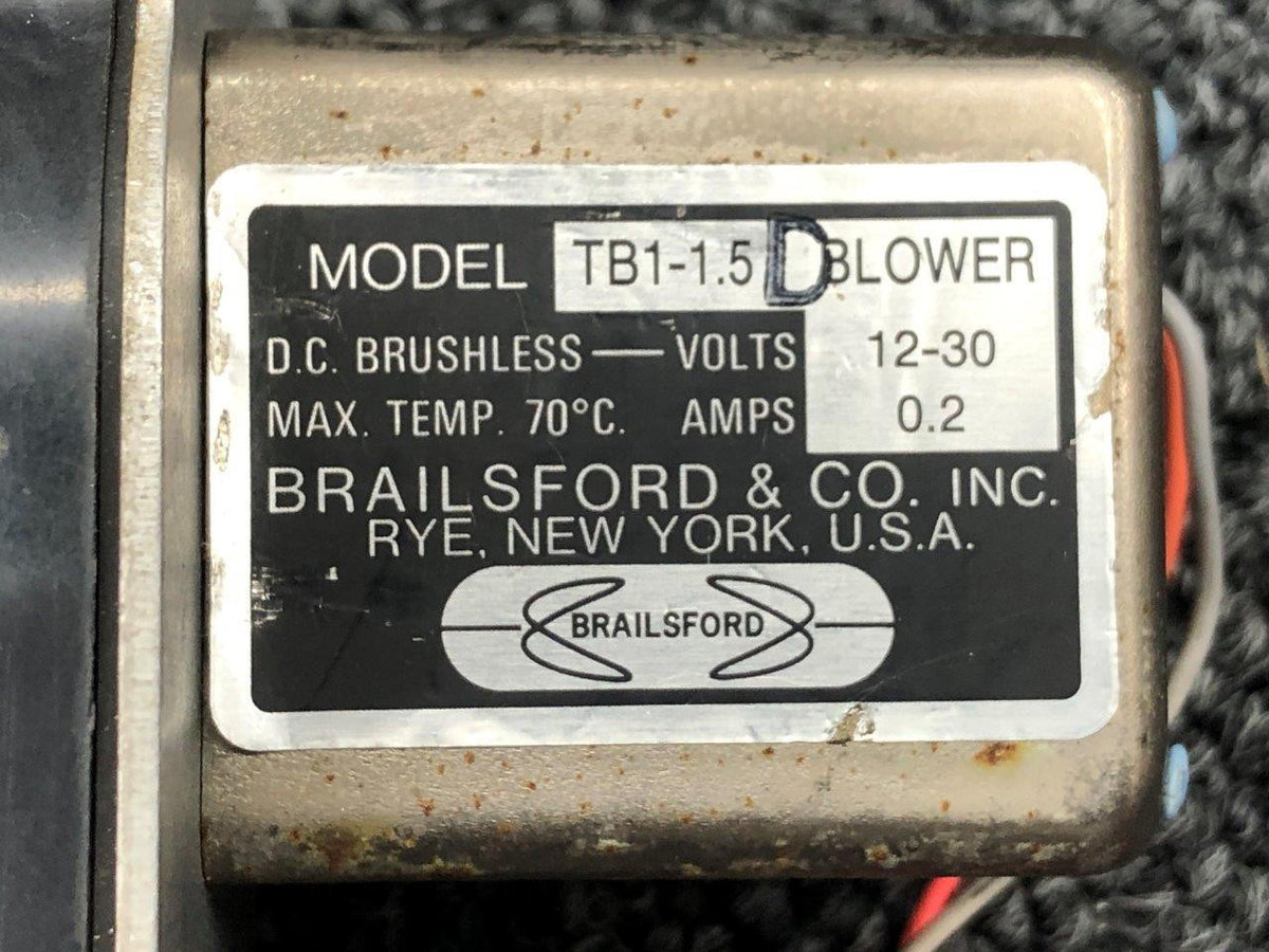 Brailsford and Co. TB1-1.5D Brailsford Avionics Blower Assembly (Volts: 12-30)