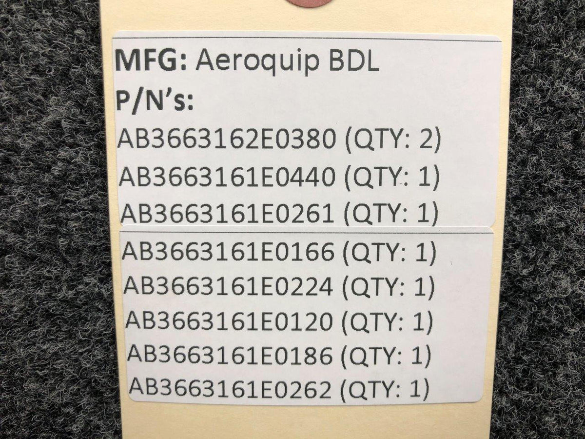 Aeroquip Continental IO-550-E Aeroquip BDL Engine Oil Line Set (LH Engine)