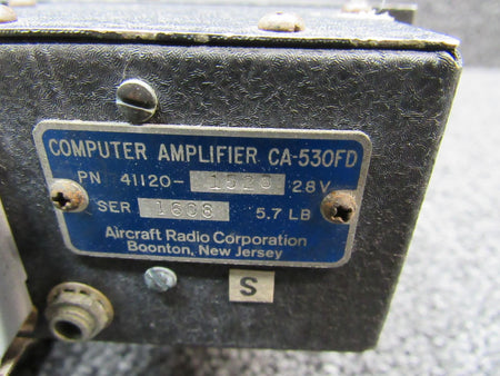 Aircraft Radio Corp  41120-1528 Aircraft Radio Corp. CA-530FD Computer Amplifier (28V) (CORE)