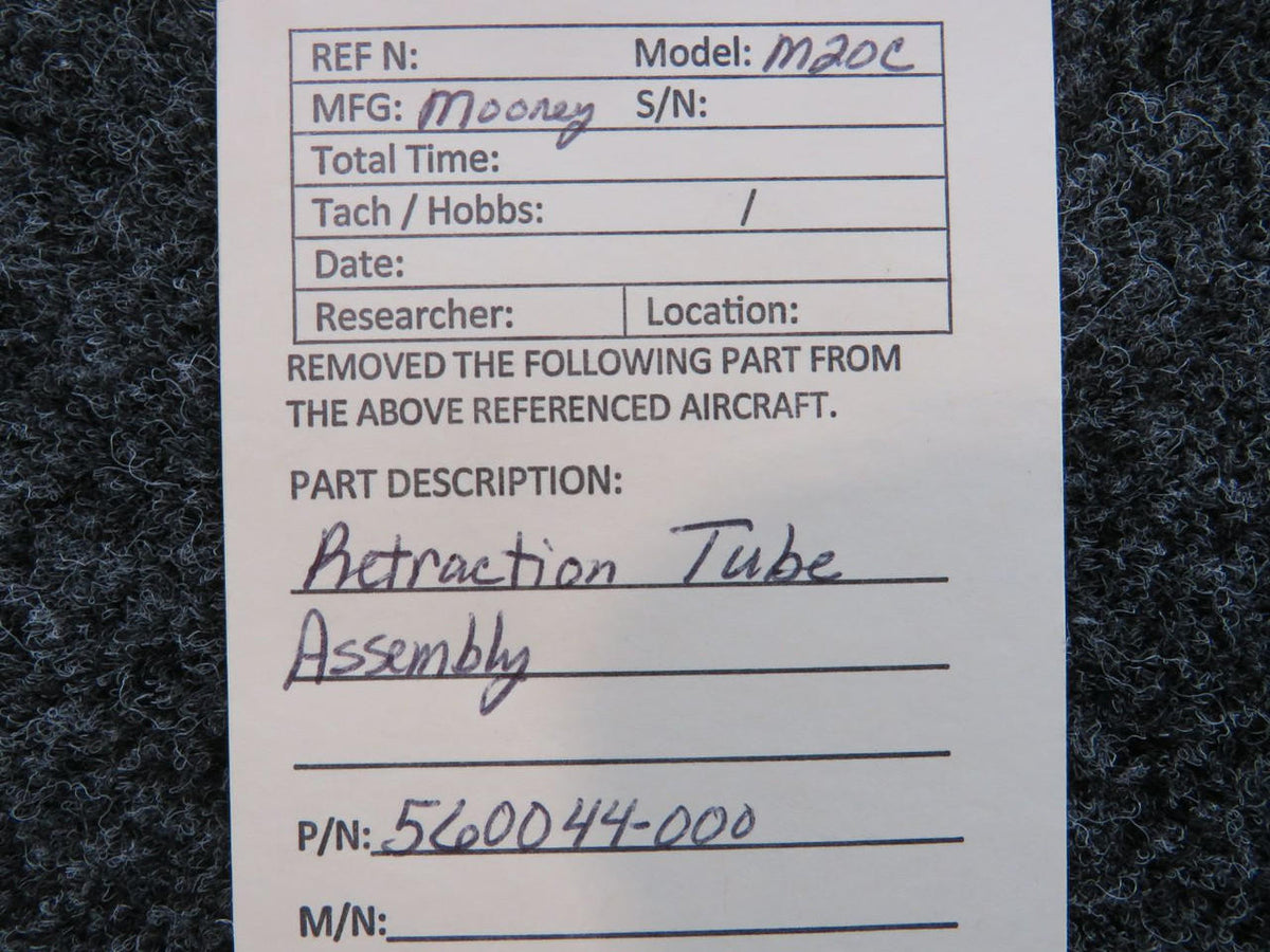Mooney Aircraft Parts & Accessories 560044-000 Mooney M20C Retraction Tube Assembly (Length: 17-3/8")