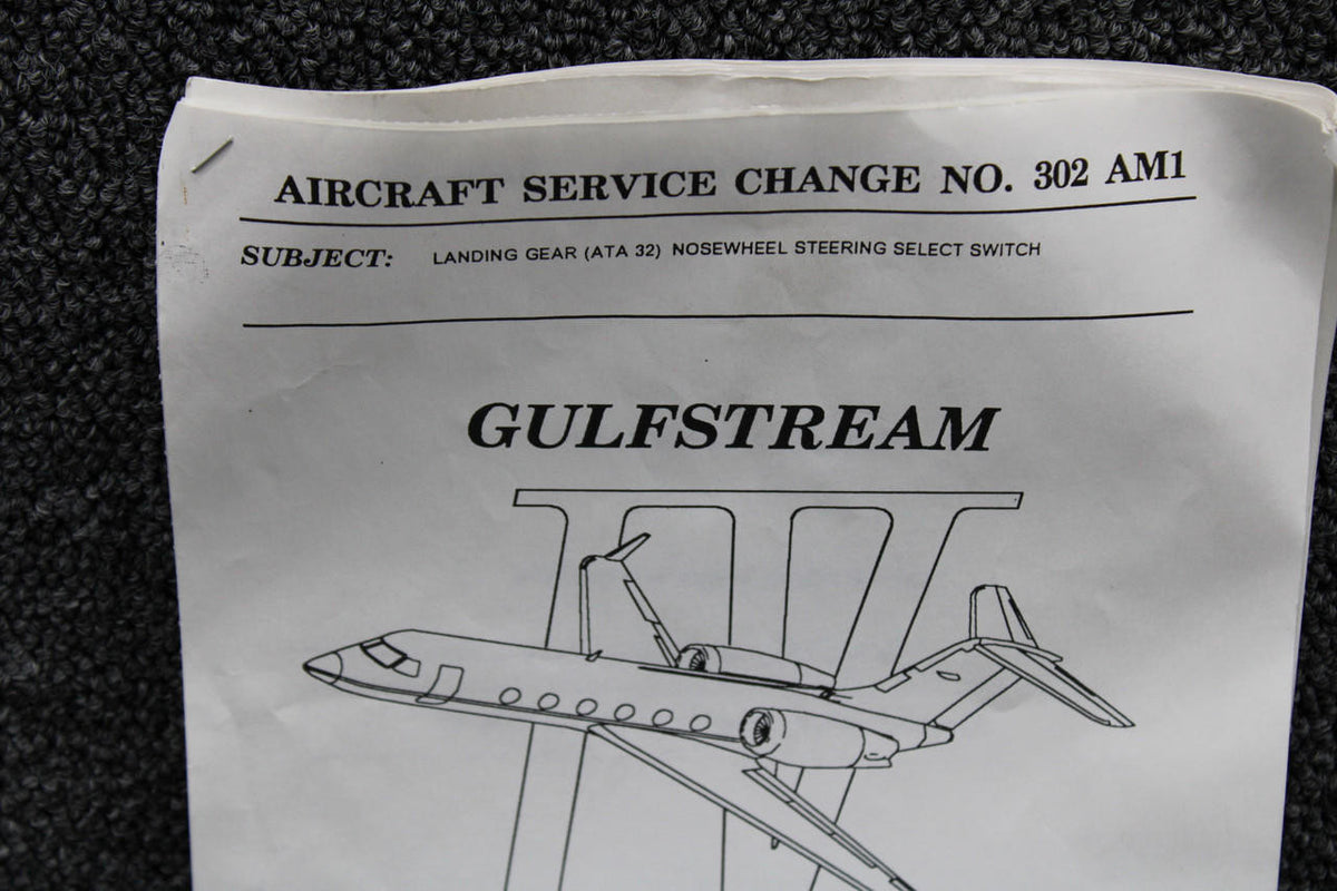 Gulfstream 302AM1 Gulfstream (ATA32) Nose Wheel Steering Select Switch Kit (NOS) (SA)