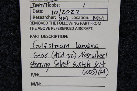 Gulfstream 302AM1 Gulfstream (ATA32) Nose Wheel Steering Select Switch Kit (NOS) (SA)