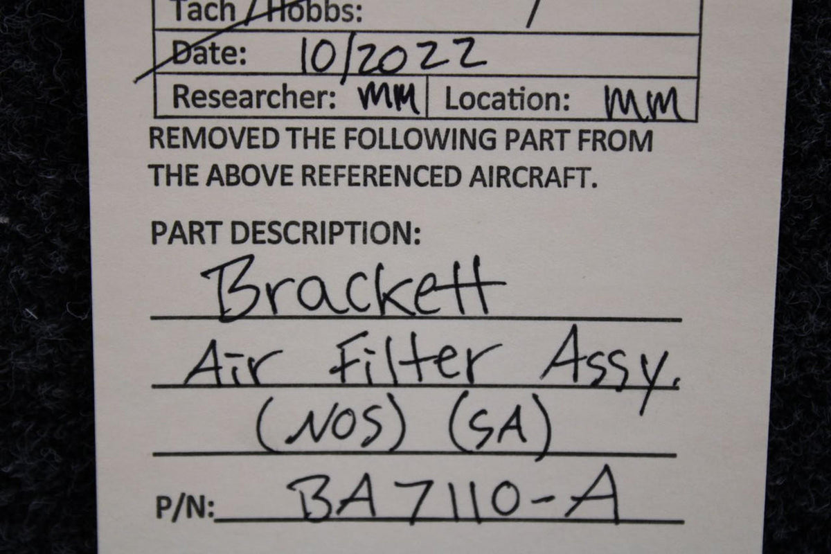 Brackett BA7110-A Brackett Air Filter Assembly (NEW OLD STOCK) (SA)