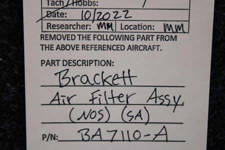 Brackett BA7110-A Brackett Air Filter Assembly (NEW OLD STOCK) (SA)