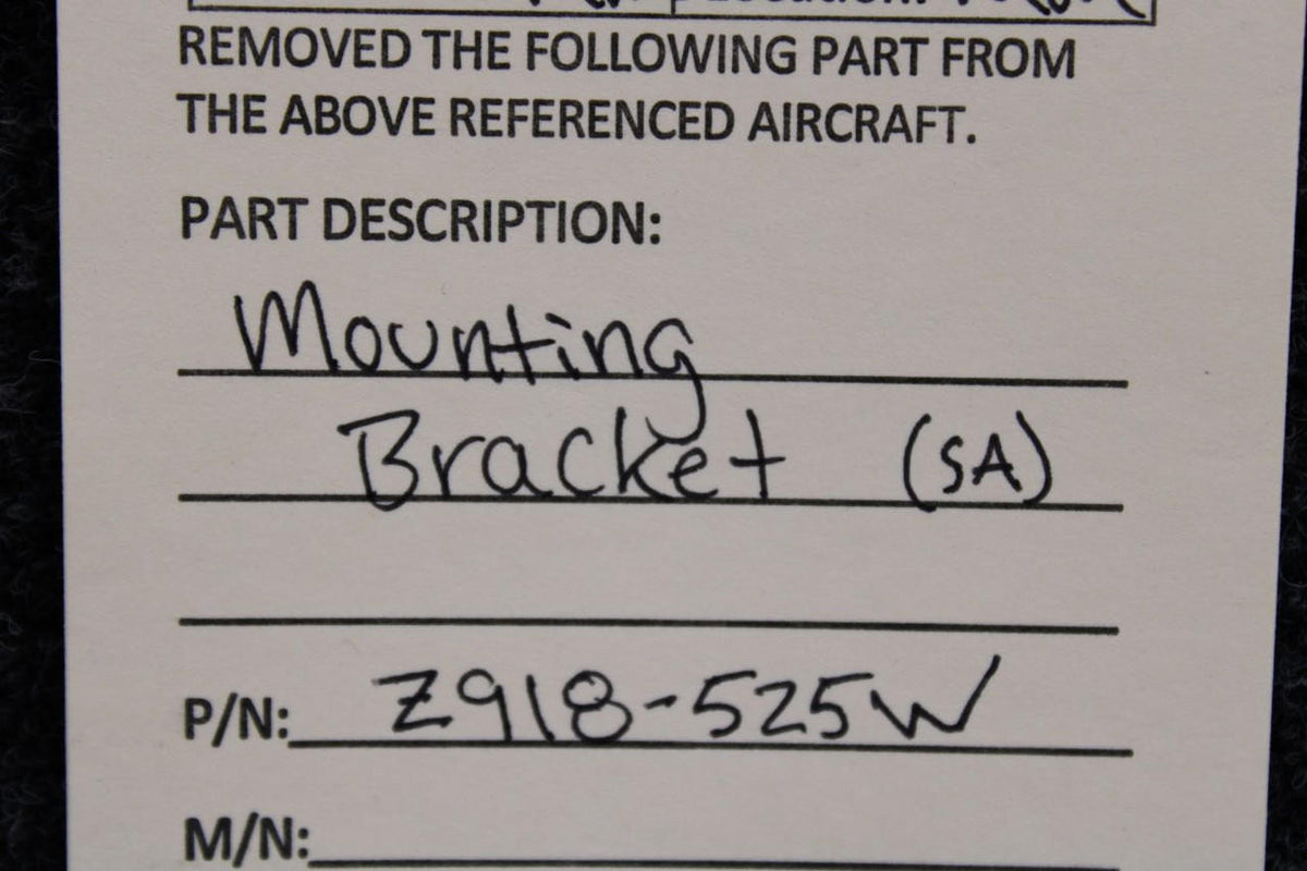 Does Not Apply Z918-525W Mounting Bracket (SA)