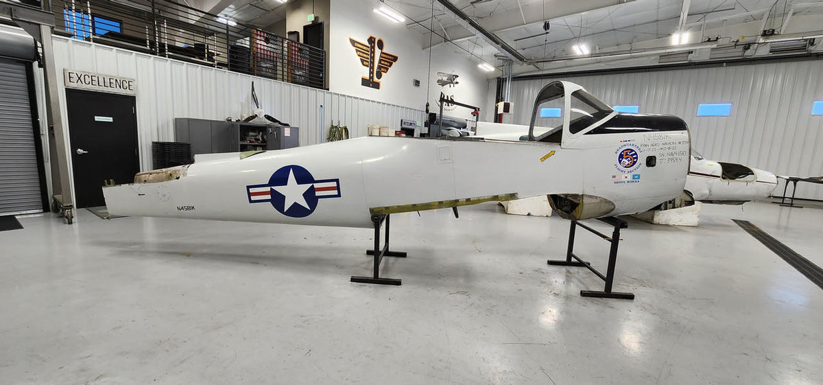 Navion Ryan Navion Fuselage W/ Paperwork, Log Books & Data Tag (Firewall: 145-31005-50)