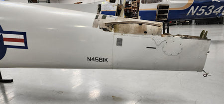 Navion Ryan Navion Fuselage W/ Paperwork, Log Books & Data Tag (Firewall: 145-31005-50)