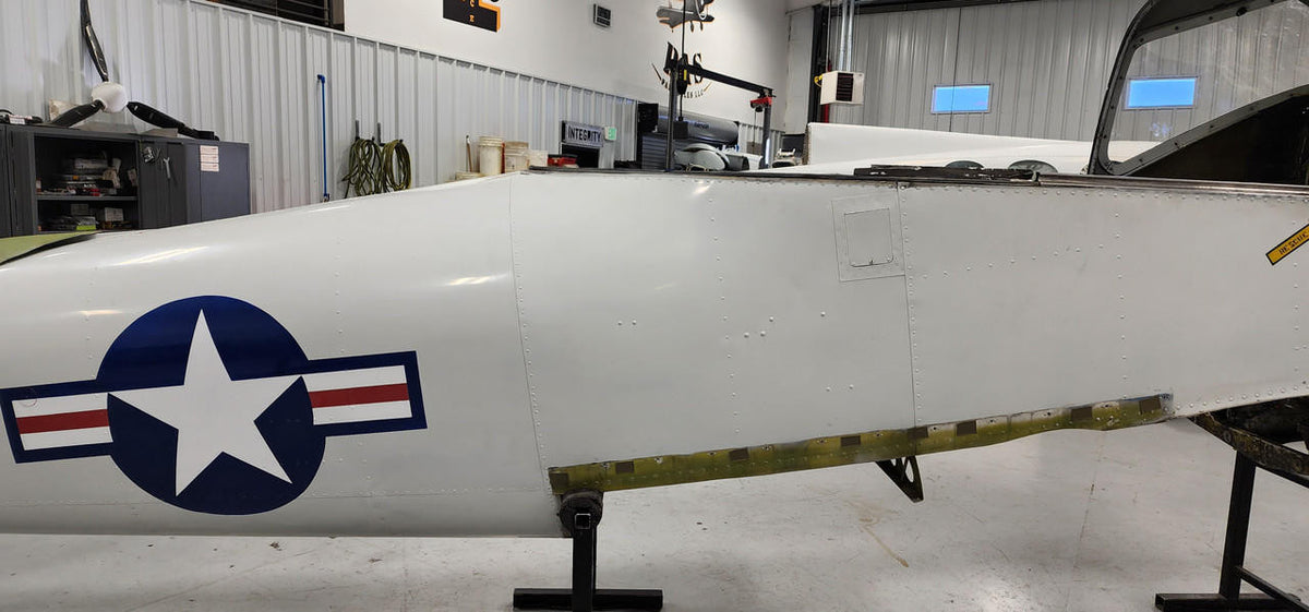 Navion Ryan Navion Fuselage W/ Paperwork, Log Books & Data Tag (Firewall: 145-31005-50)