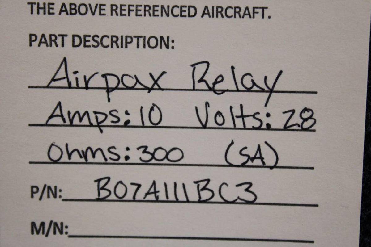 Airpax B07A111BC3 Airpax Relay (Volts: 28, Amps: 10) (SA)