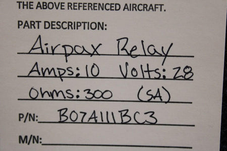 Airpax B07A111BC3 Airpax Relay (Volts: 28, Amps: 10) (SA)
