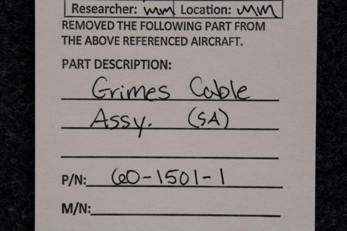 Grimes 60-1501-1 Grimes Cable Assembly (SA)