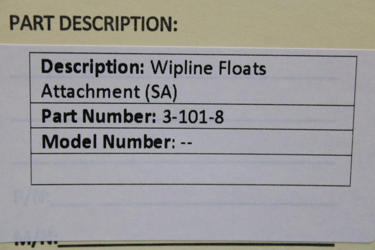 wipline 3-101-8 Wipline Floats Attachment (SA)