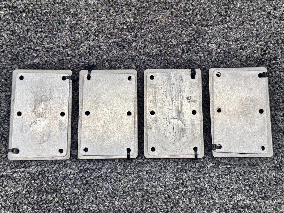 99141-003, 99140-000 Piper PA28R-201 Plate Seat Attach Fitting Forward Set of 4