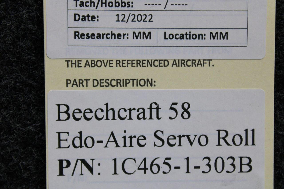 Edo-Aire 1C465-1-3003B Beechcraft 58 Edo-Aire Roll Servo Assembly
