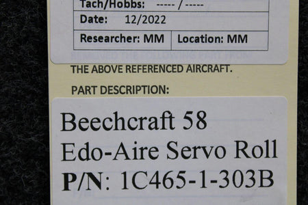 Edo-Aire 1C465-1-3003B Beechcraft 58 Edo-Aire Roll Servo Assembly