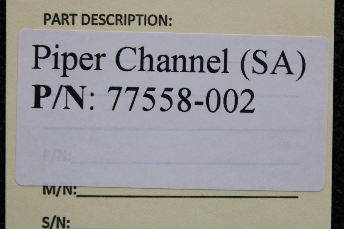 Piper Aircraft Parts 77558-002 Piper Channel (SA)