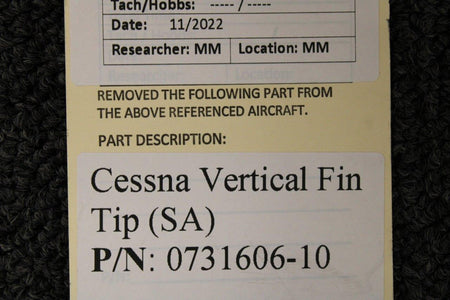 Cessna Aircraft Parts 0731606-10 Cessna Vertical Fin Tip (SA)
