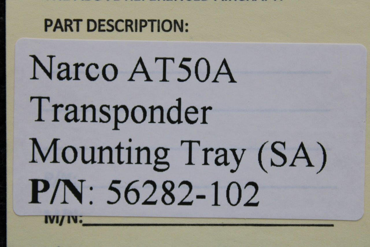 Narco 56282-102 Narco AT50A Transponder Mounting Tray (SA)