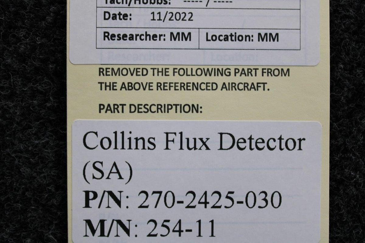 Collins 270-2425-030 Collins 254-11 Flux Detector (SA)