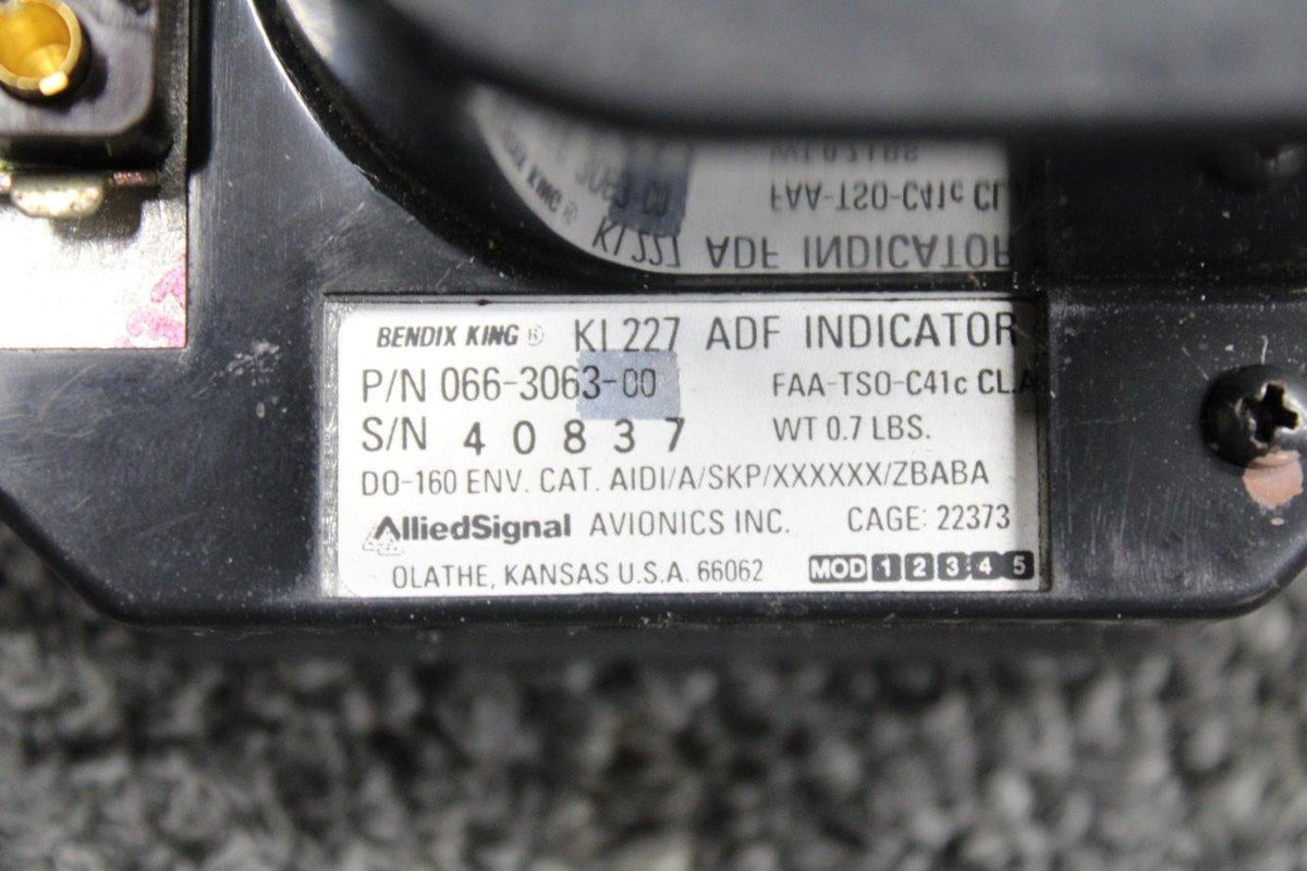 Bendix Airplane Parts & Equipment 066-3063-00 Bendix King KI-227 ADF Indicator (SA)