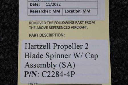 Hartzell C2284-4P Hartzell Two Blade Spinner Assembly W/ Cap (SA)
