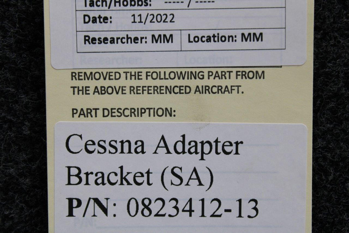 Cessna Aircraft Parts 0823412-13 Cessna Adapter Bracket (SA)