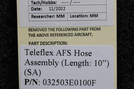 Teleflex 032503E0100F Teleflex AFS Hose Assembly (Length: 10") (SA)
