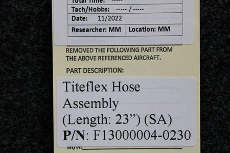 Titeflex  F13000004-0230 Titeflex Hose Assembly (Length: 23") (SA)