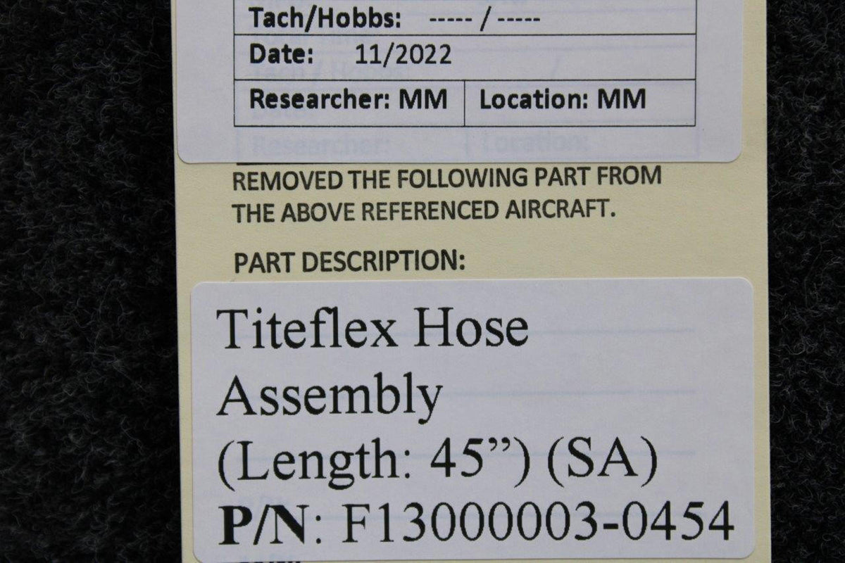 Titeflex  F13000003-0454 Titeflex Hose Assembly (Length: 45") (SA)