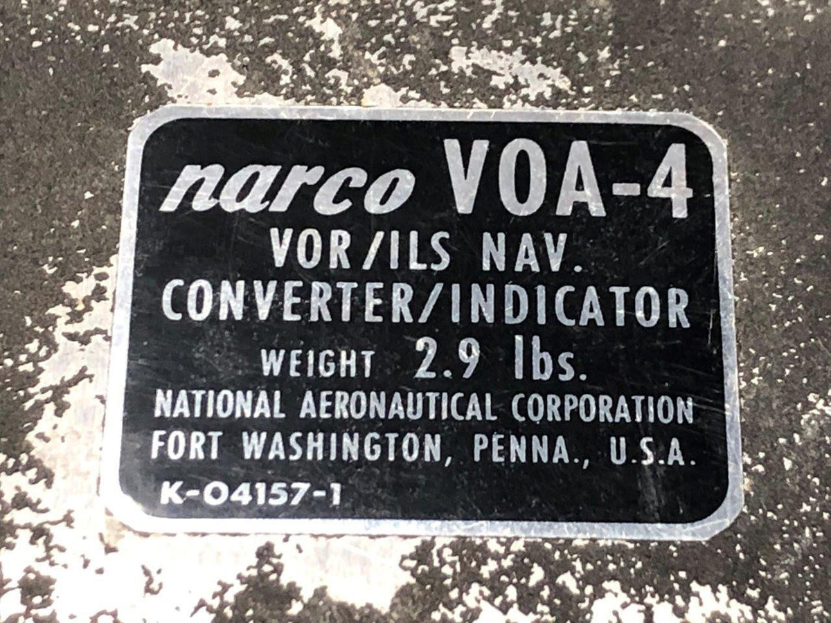 Narco K-04157-1 Narco V0A-4 VOR / ILS Navigation Converter / Indicator (CORE)