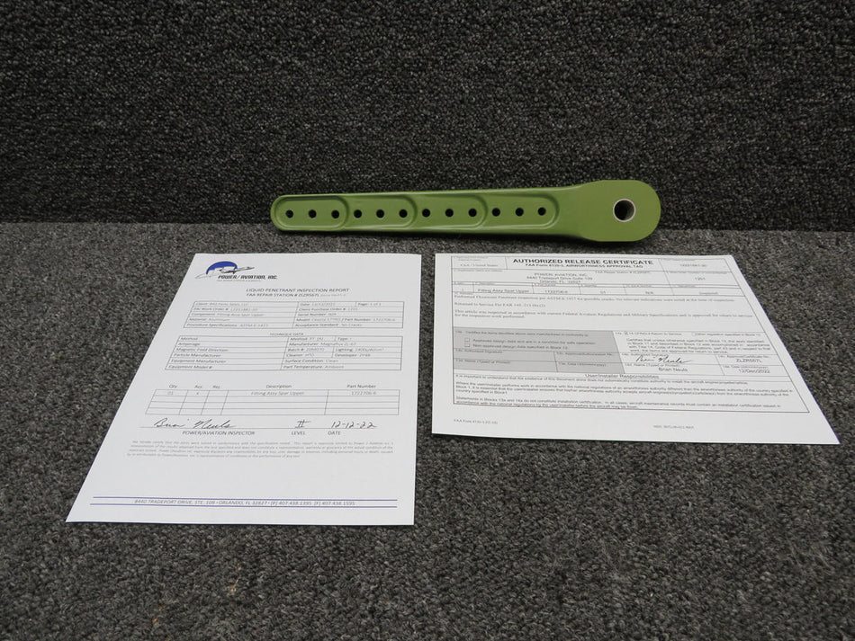Cessna Aircraft Parts 1722706-6 Cessna 177RG Fitting Upper Spar W/ 8130-3 & PAI-PT-1