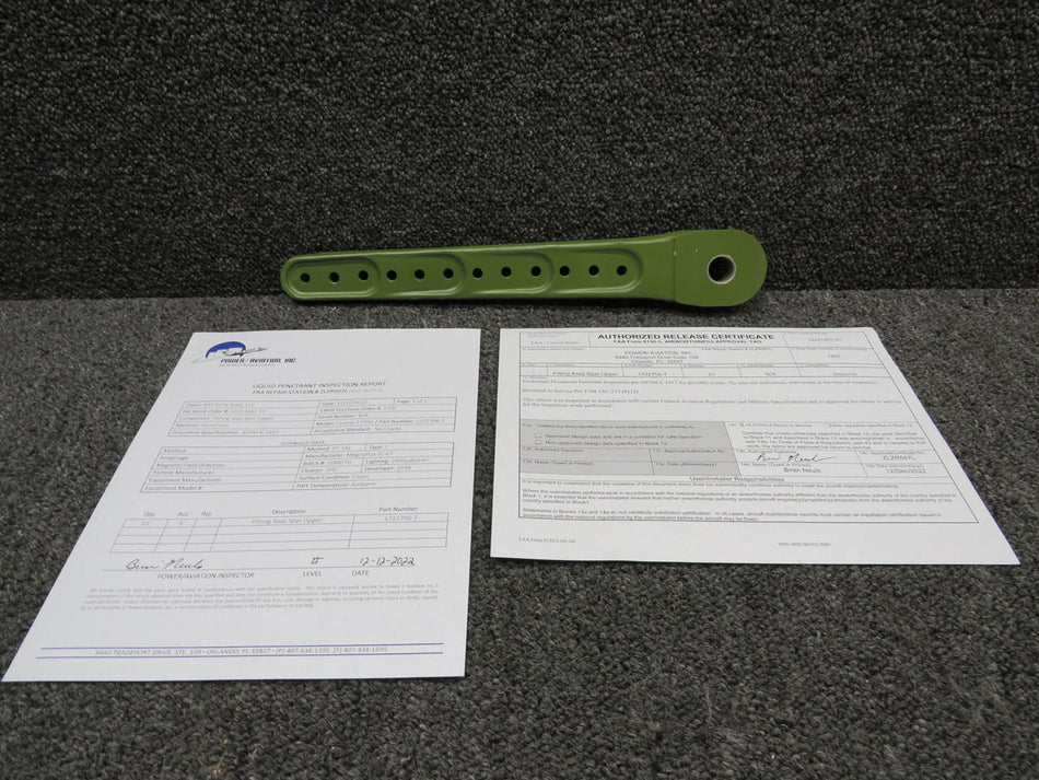 Cessna Aircraft Parts 1722706-7 Cessna 177RG Fitting Upper Spar W/ 8130-3 & PAI-PT-1