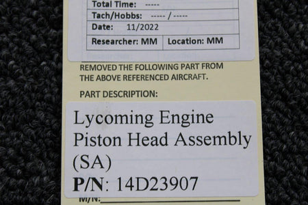 Lycoming Aircraft Engines & Parts 14D23907 Lycoming Engine Piston Assembly (SA)