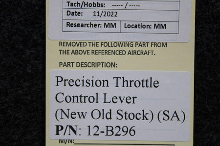 Precision Aviation 12-B296 Precision Throttle Control Lever (NEW OLD STOCK) (SA)