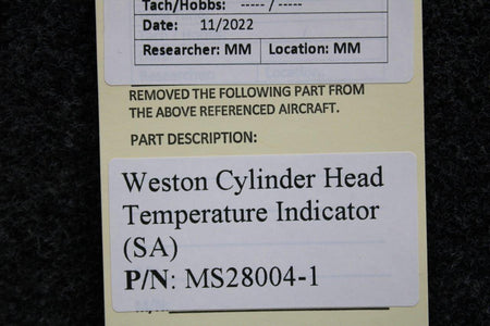 Weston MS28004-1 Weston Cylinder Head Temperature Indicator (SA)