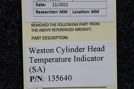 Weston 135640 Weston Cylinder Head Temperature Indicator (SA)