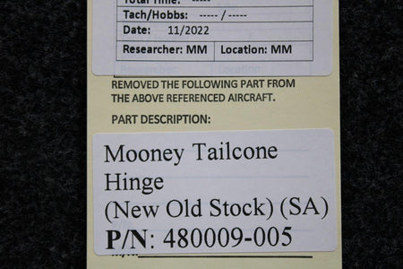 Mooney Aircraft Parts & Accessories 480009-005 Mooney Tailcone Hinge (NEW OLD STOCK) (SA)