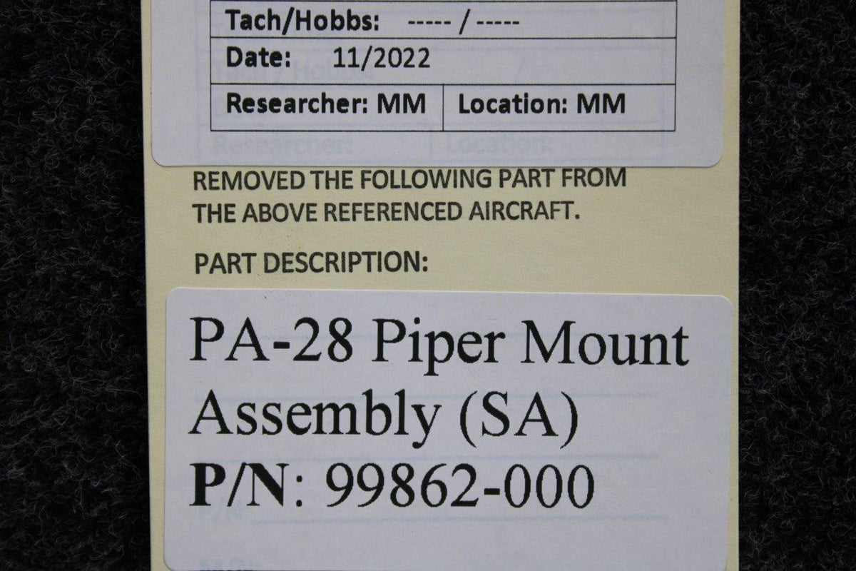 Piper Aircraft Parts 99862-000 Piper PA28 Mount Bracket (SA)