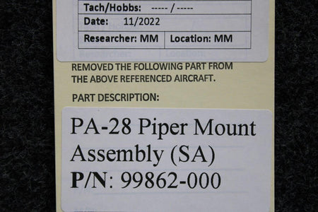 Piper Aircraft Parts 99862-000 Piper PA28 Mount Bracket (SA)